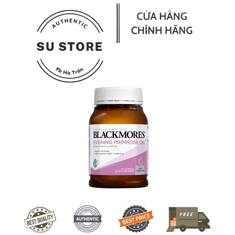 TINH DẦU HOA ANH THẢO BLACKMORE 190 VIÊN ÚC Cam Kết Auth