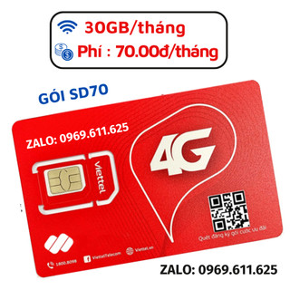 Sim Viettel Tốc Độ Cao 4G - Viettel Gói Cước Siêu Ưu Đãi MIỄN PHÍ DATA NGHE GỌI Giá Cực Rẻ - Sim Chính Hãng Viettel
