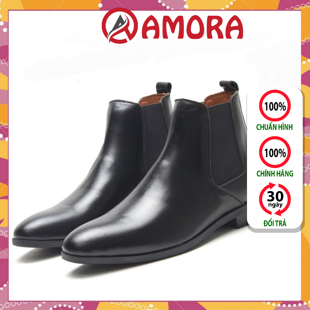 Giày boots nam Chelsea Boots Classic đế khâu-CB548N-amoravn