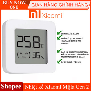 Nhiệt kế Xiaomi Mijia Gen 2, ẩm kế, thế hệ 2 đồng hồ đo nhiệt độ và độ ẩm có độ chính xác cao
