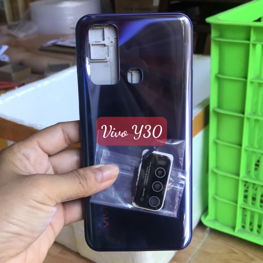 Bộ vỏ vivo Y50 / Y30 kèm kính camera +nút bấm
