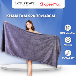 Khăn tắm Spa 70x140cm LOTUS TOWEL 100% Microfiber Cao Cấp Mềm Mịn Thấm Hút Không Ra Màu