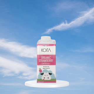 Sữa tươi hữu cơ vị dâu ít béo Koita 200ml