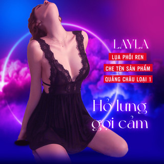 Đầm ngủ mặc nhà, váy ngủ lụa phối ren cao cấp đồ ngủ sexy nữ gợi cảm quyến rũ