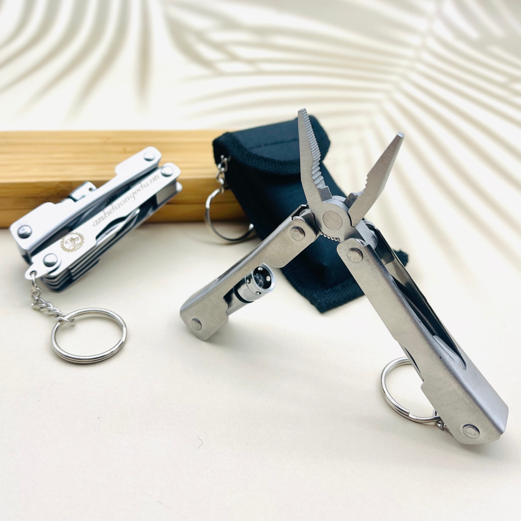 Kìm đa năng Bút mài Thầy Ánh thân kim loại không gỉ có đèn led chiếu sáng cao cấp