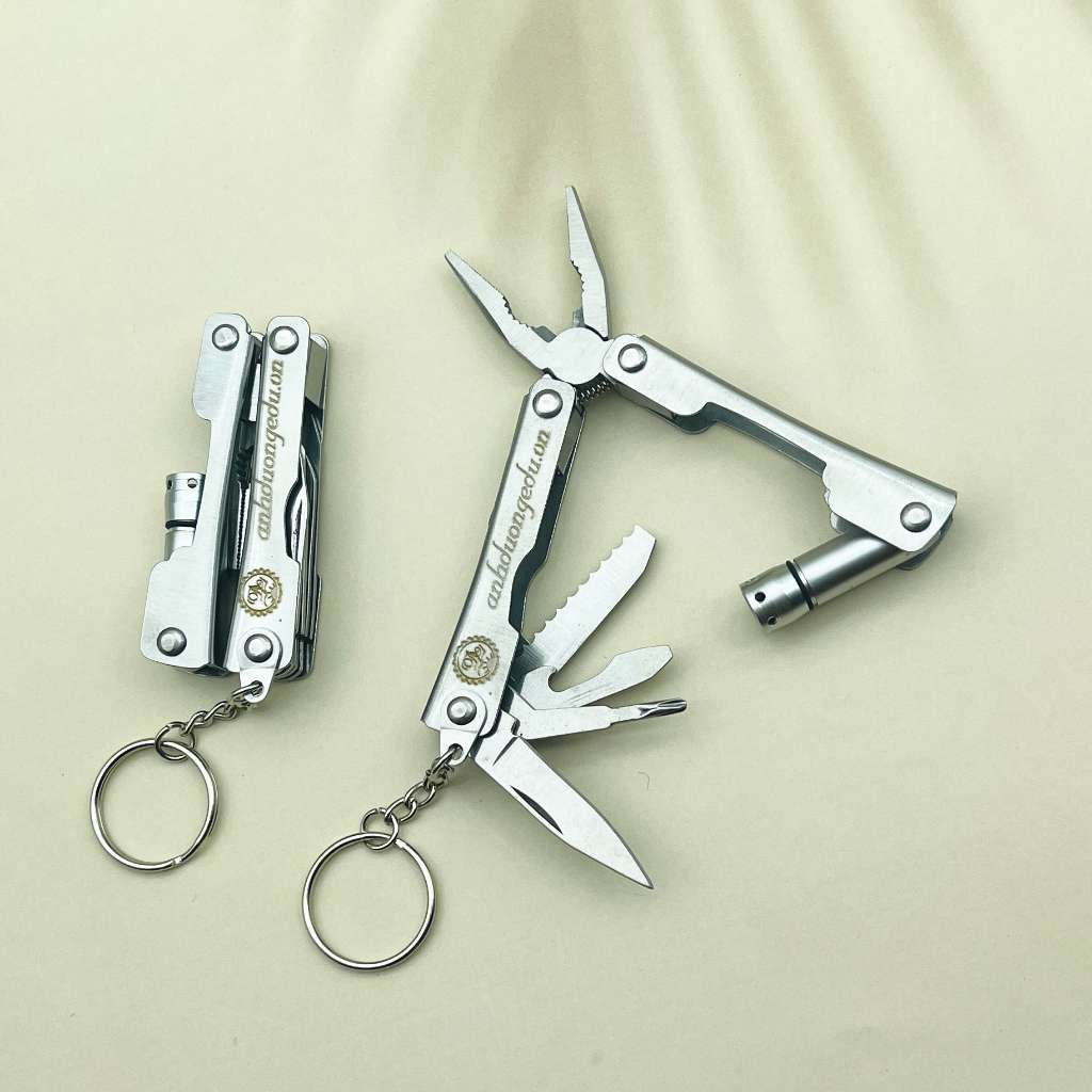 Kìm đa năng Bút mài Thầy Ánh thân kim loại không gỉ có đèn led chiếu sáng cao cấp