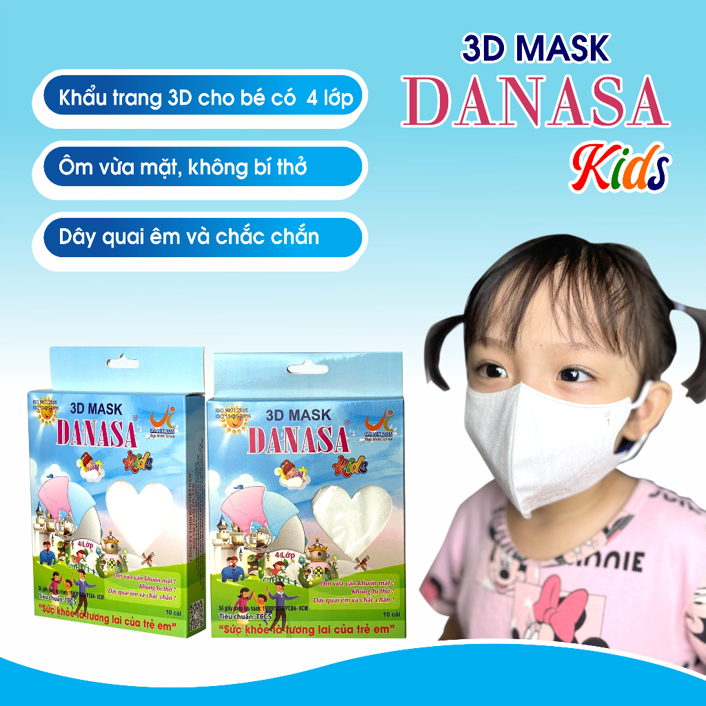 Khẩu Trang Y Tế 4D VINAPRO Ngăn Ngừa Bụi Bảo Vệ Sức Khỏe