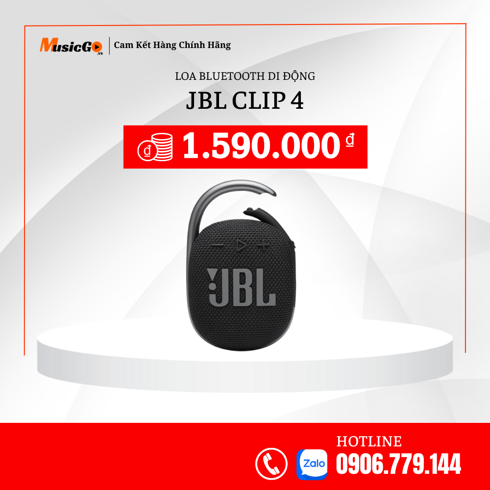 Loa Bluetooth JBL Clip 4 | Bluetooth 5.1 | Chống Nước IP67