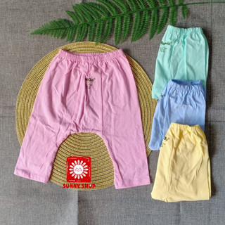 Set 5 quần dài màu đáy ngang hotga cho bé sơ sinh đến 10kg
