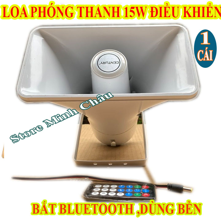 LOA PHÓNG THANH 15W CENTURY LIỀN CÔNG SUẤT CÓ BLUETOOTH - CÓ ĐIỀU KHIỂN - GIÁ 1 LOA