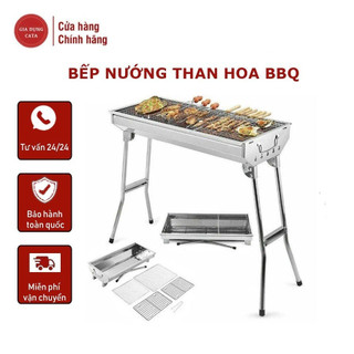 [GIÁ RẺ] Bếp nướng than hoa BBQ MD8009 ngoài trời, dã ngoại- Chất liệu INOX cao cấp, gấp gọn tiện lợi !