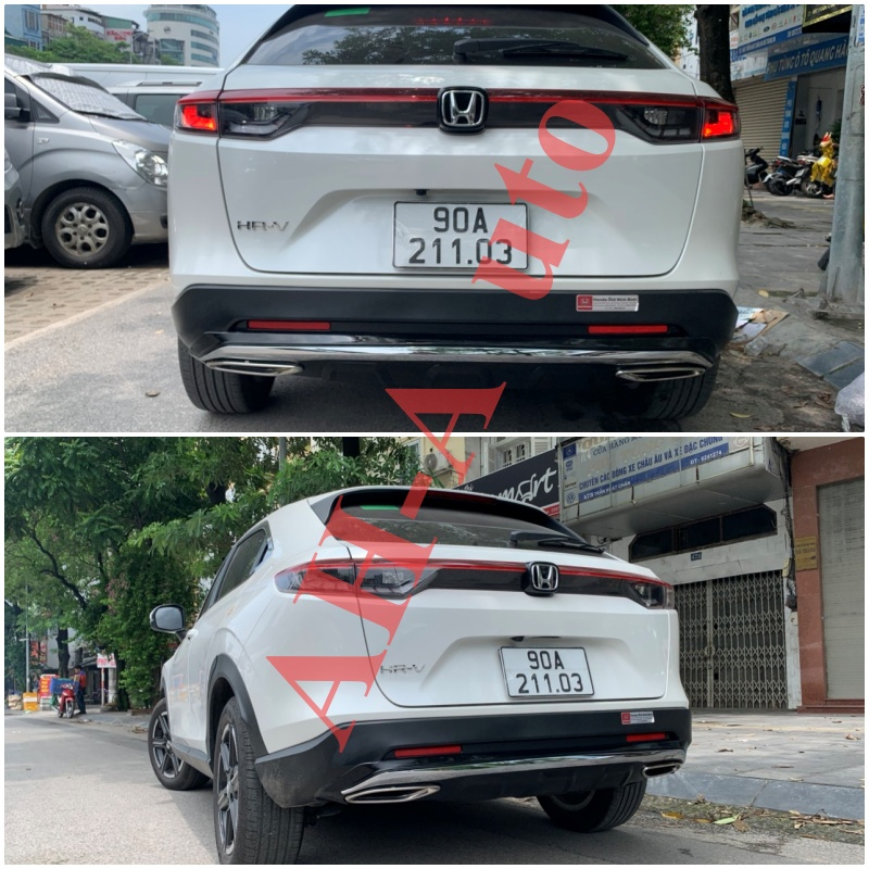 Lippo, Lip Chia Pô,Ốp Cản Sau Cho xe HONDA HRV 2023 mẫu MEC Hàng Cao Cấp Loại 1