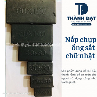 [Combo 10 cái] Nắp chụp nhựa vuông, Nắp chụp chữ nhật nhựa tốt (Nắp bịt đầu ống sắt, Nắp chụp hộp, Chụp nhựa))