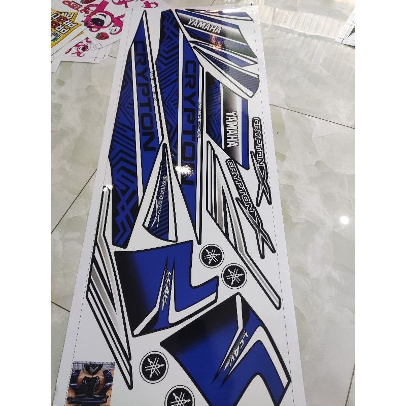 Tem Rời Exciter 2010 Crypton Dán Xe Đen