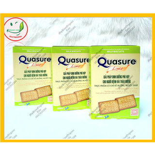 Combo 03 Hộp Bánh Quy Sữa Cho Người Tiểu Đường Quasure Light Hộp 140g ( Hộp 8 gói - Mỗi gói 02 bánh)