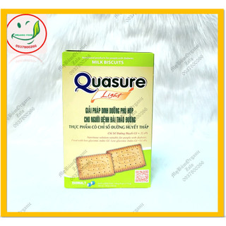 Bánh Quy Sữa Cho Người Tiểu Đường Quasure Light Bibica Hộp 140g ( 8 gói - Mỗi gói 02 bánh)