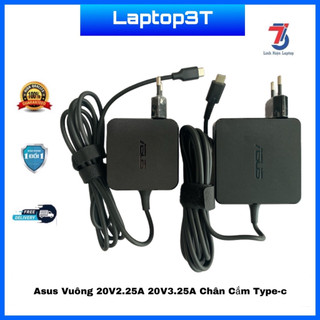 Sạc máy tính laptop3t asus vuông 20v-2.25a 45w; 20v-3.25a 65w chân cắm type-c loại tốt bảo hành 12 tháng