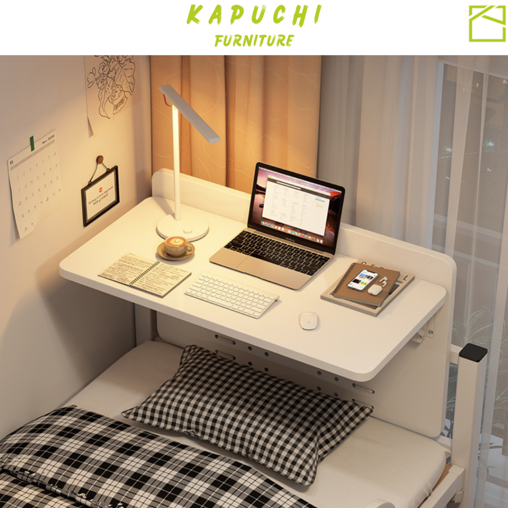 Bàn học treo giường gấp gọn tiện lợi gỗ MDF cao cấp KAPUCHI - KP267