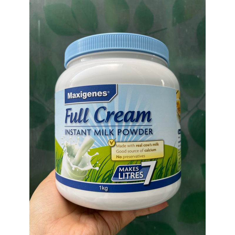 Sữa bột nguyên kem Maxigenes Full Cream Instant Milk Powder 1kg