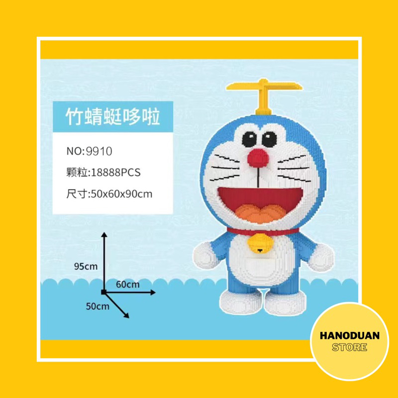 🚚 SẴN HÀNG 🚚 Doraemon Blue Fat Man 1m lego tương thích khối ghép đồ chơi - không hộp