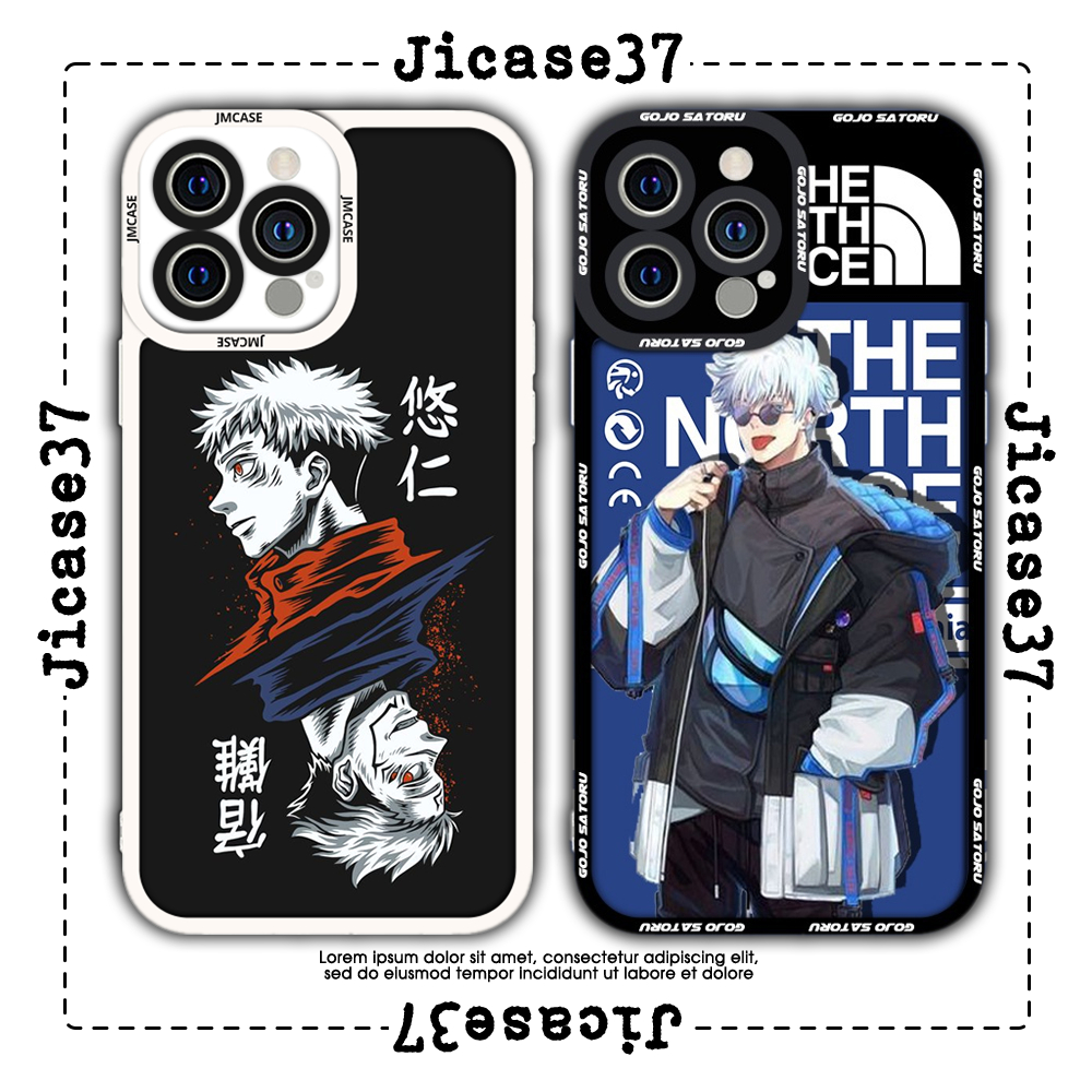 Ốp lưng iphone cạnh vuông JM CASE Anime X Sport nhân vật Gojo Satoru 6/6pl/6s/6spl/7/7pl/8/8pl/x/xs/11/12/13/pro/max