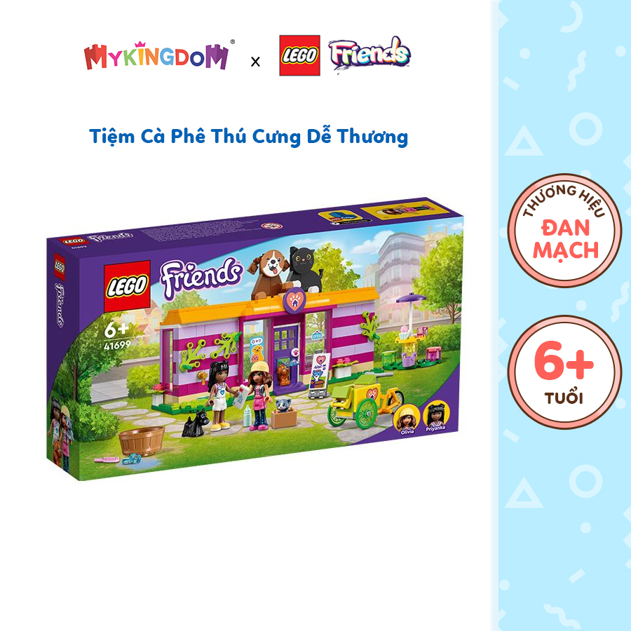 Đồ Chơi LEGO FRIENDS Tiệm Cà Phê Thú Cưng Dễ Thương 41699 (292 chi tiết)