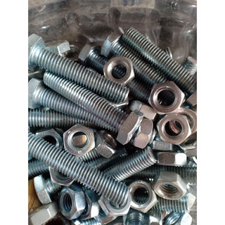 Bu lông sắt, bu long lục giác, bulong con tán 6mm 8mm 10mm 12mm nhiều kích cỡ