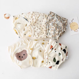 Quần bỉm vải,quần bỏ bỉm cotton hữu cơ 6 lớp an toàn cho bé, quần cao cấp thấm hút siêu tốt