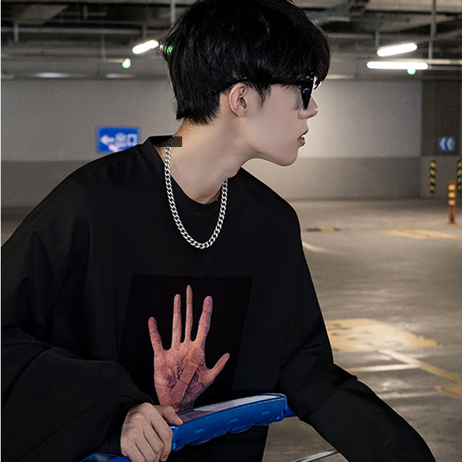 Dây chuyền nam titan cao cấp đẹp sang trọng thép không gỉ lặc PT JEWELRY kích cỡ 7mm màu trắng PTDCNA01