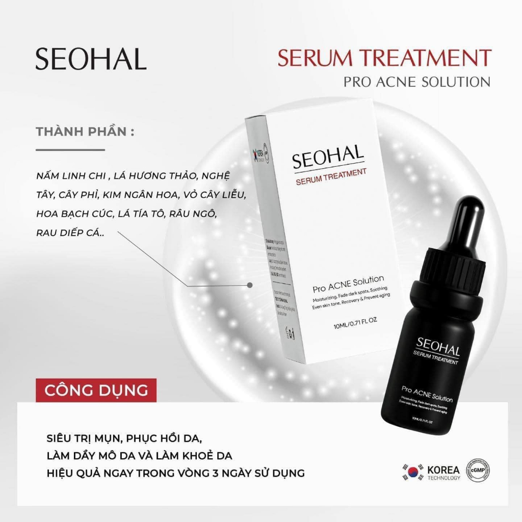 Serum Tinh chất Ngừa mụn SEOHAL