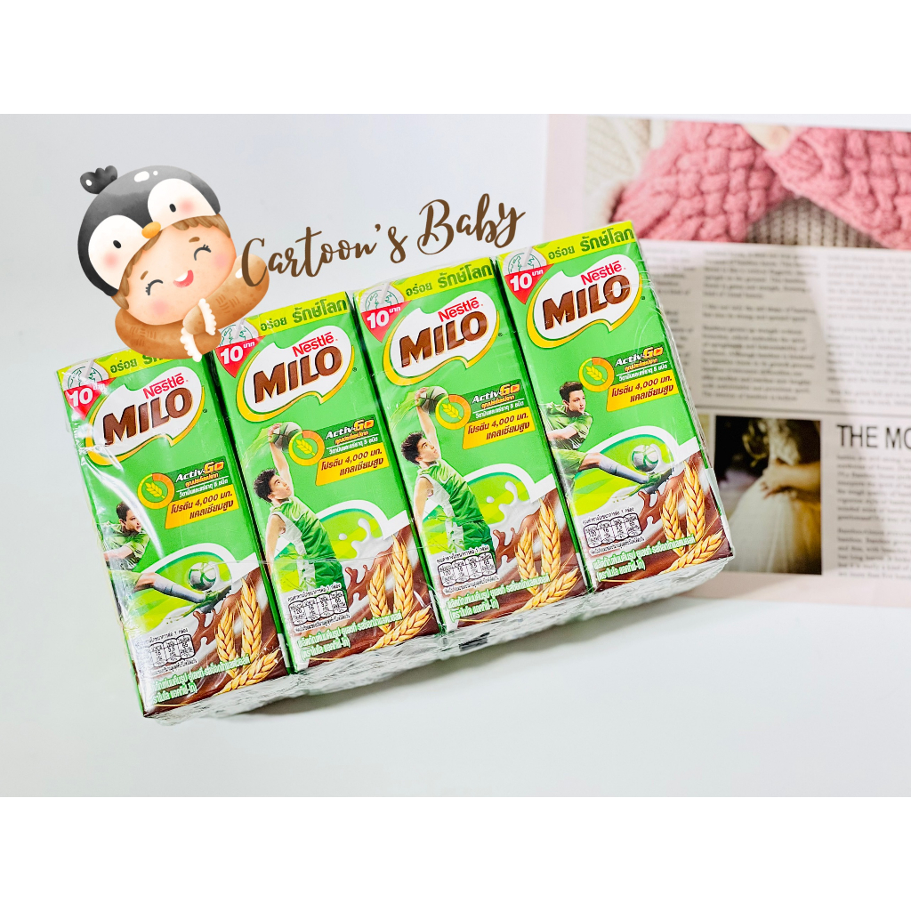 Sữa Milo Thùng 6 Lốc (1 Lốc 8 hộp 180ml) Nhập Khẩu Thái Lan