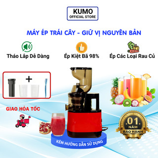 Máy ép trái cây kumo may ep hoa quả chậm cao cấp lọc sạch bã