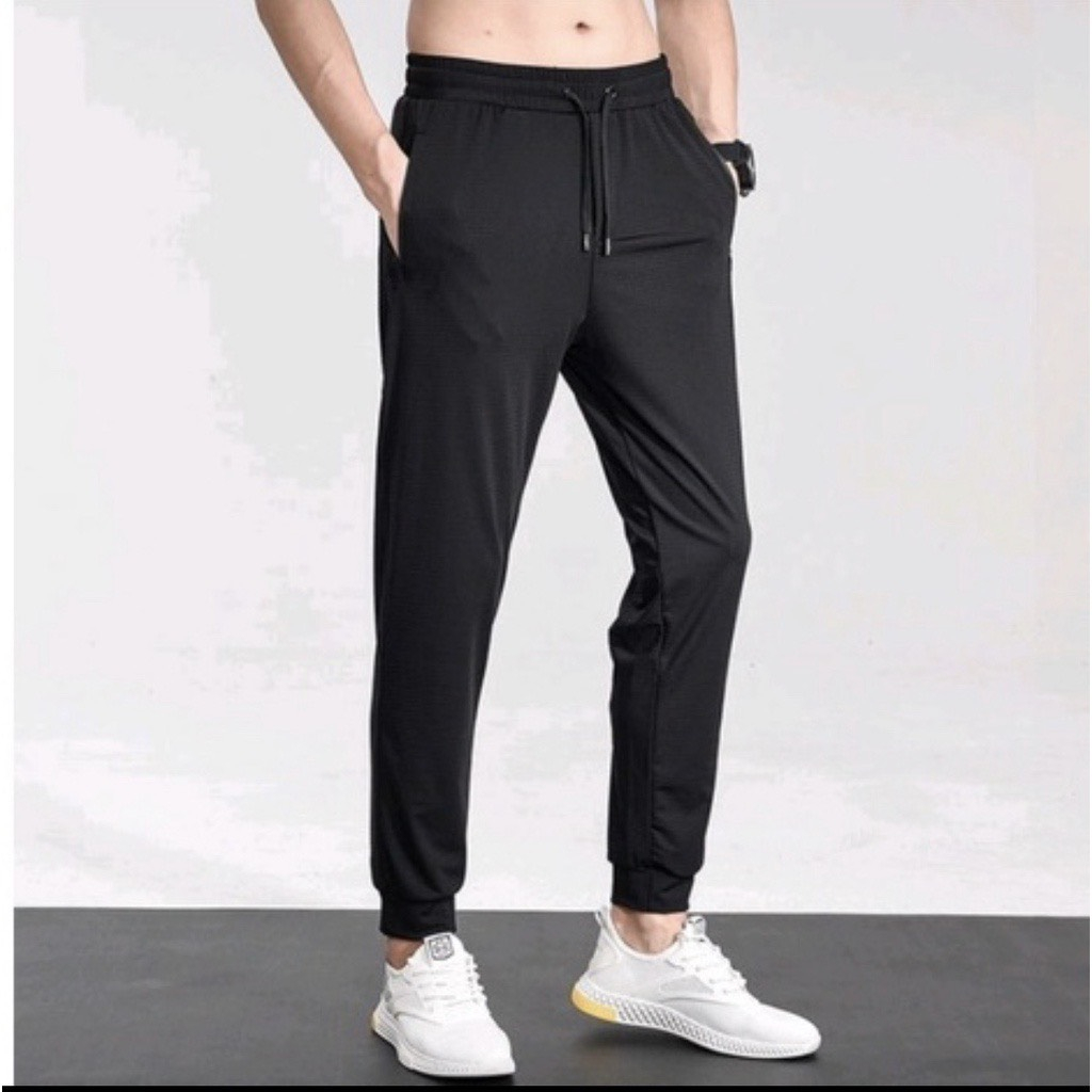 Quần dài thể thao nam- Quần Jogger thể thao nam chất thun umi co giãn 4 chiều