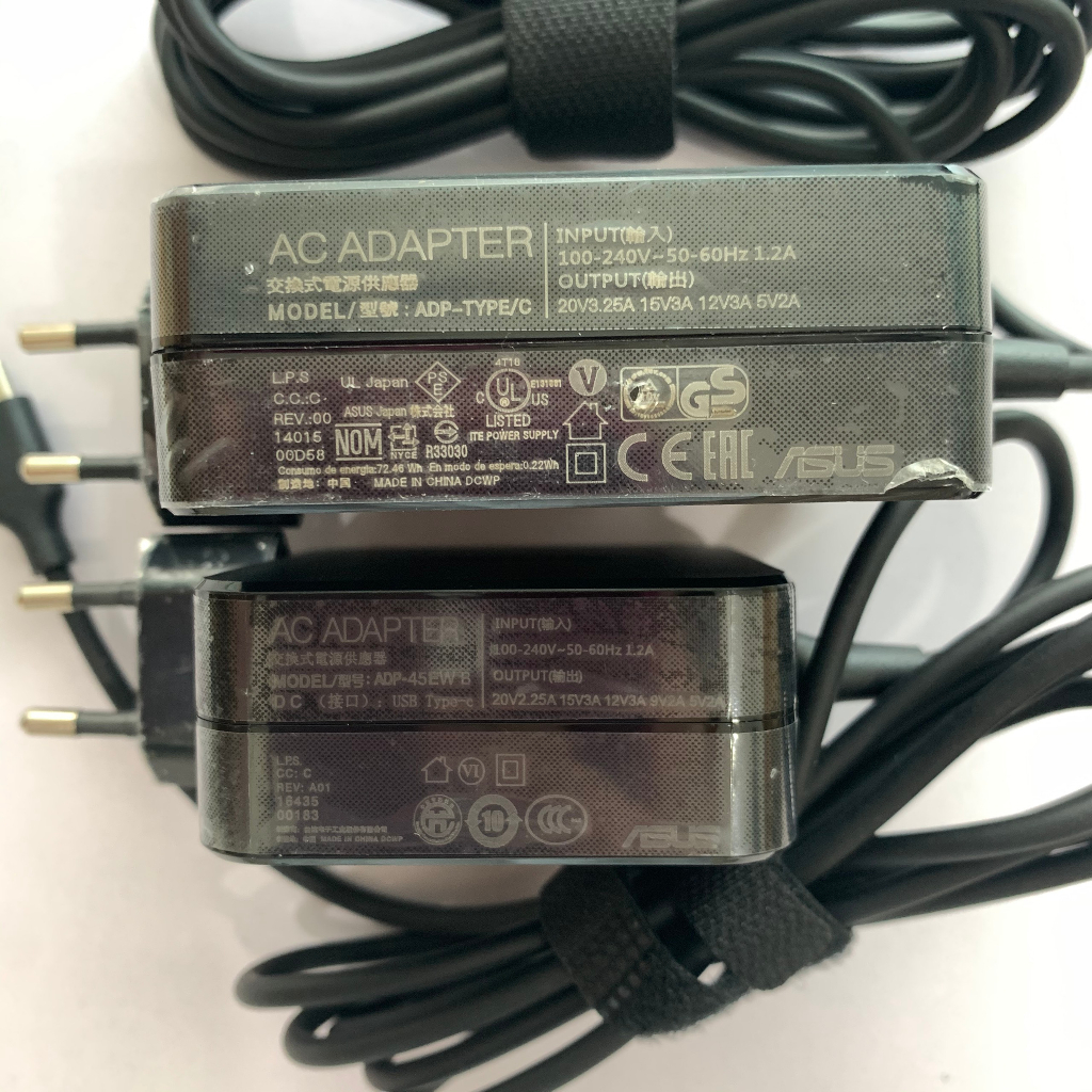 Sạc Máy Tính Laptop3T ASUS Vuông 20V-2.25A 45W; 20V-3.25A 65W Chân Cắm TYPE-C Loại tốt bảo hành 12 tháng