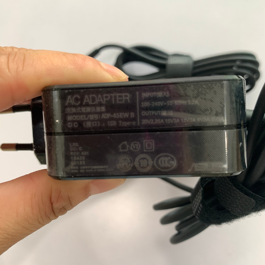 Sạc Máy Tính Laptop3T ASUS Vuông 20V-2.25A 45W; 20V-3.25A 65W Chân Cắm TYPE-C Loại tốt bảo hành 12 tháng