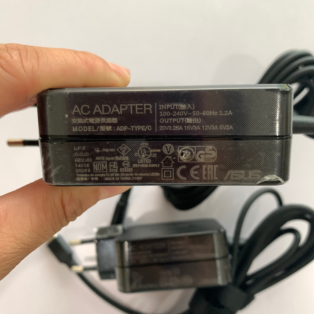 Sạc Máy Tính Laptop3T ASUS Vuông 20V-2.25A 45W; 20V-3.25A 65W Chân Cắm TYPE-C Loại tốt bảo hành 12 tháng