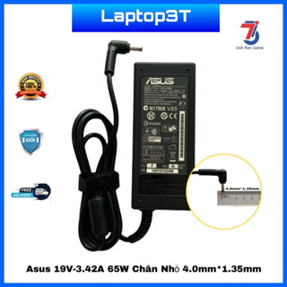 [CHÂN NHỎ] Sạc Máy Tính Laptop3T ASUS 19V3.42A 65W Chân cắm nhỏ 4.0mm*1.35mm Loại Tốt Chính Hãng bảo hành 12 tháng