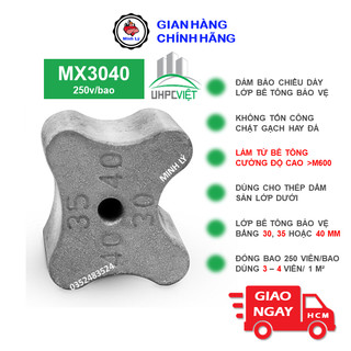 Con Kê Bê Tông Cường Độ Cao – UHPC MX3040 (250 viên/bao)