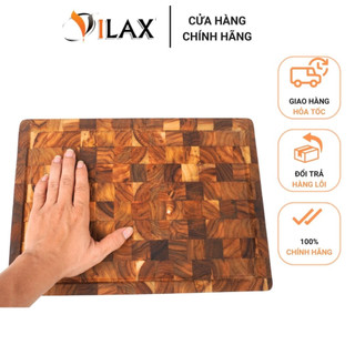 Thớt gỗ TEAK Đầu Cây Cao Cấp Xuất Khẩu 35x25x2.5cm