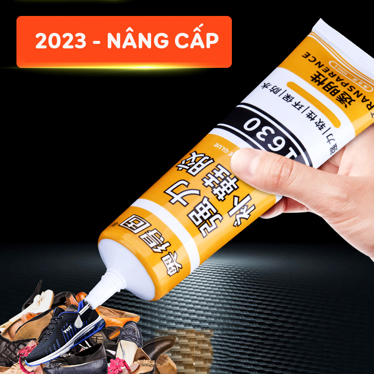 Keo dán giày dép đa năng trong suốt siêu dính AODEGU, tuýp 60ml tặng kèm phụ kiện