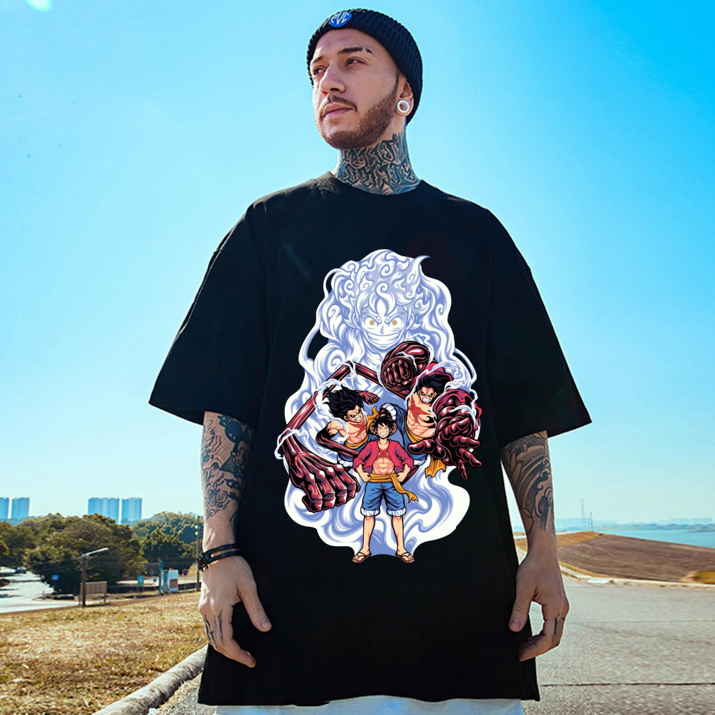 Áo Thun Luffy Mũ Rơm HAVANA Form Rộng In Hình Anime One Piece Vải Cotton Nam Nữ Unisex Mã 060