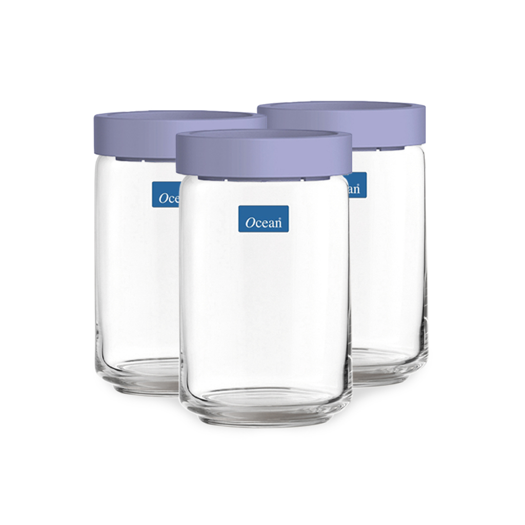 Bộ 3 hũ thủy tinh Rego 750ml - Chính Hãng