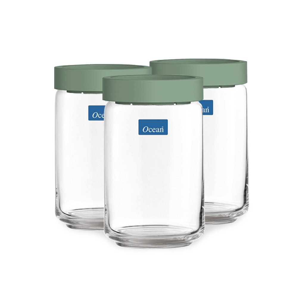 Bộ 3 hũ thủy tinh Rego 750ml - Chính Hãng