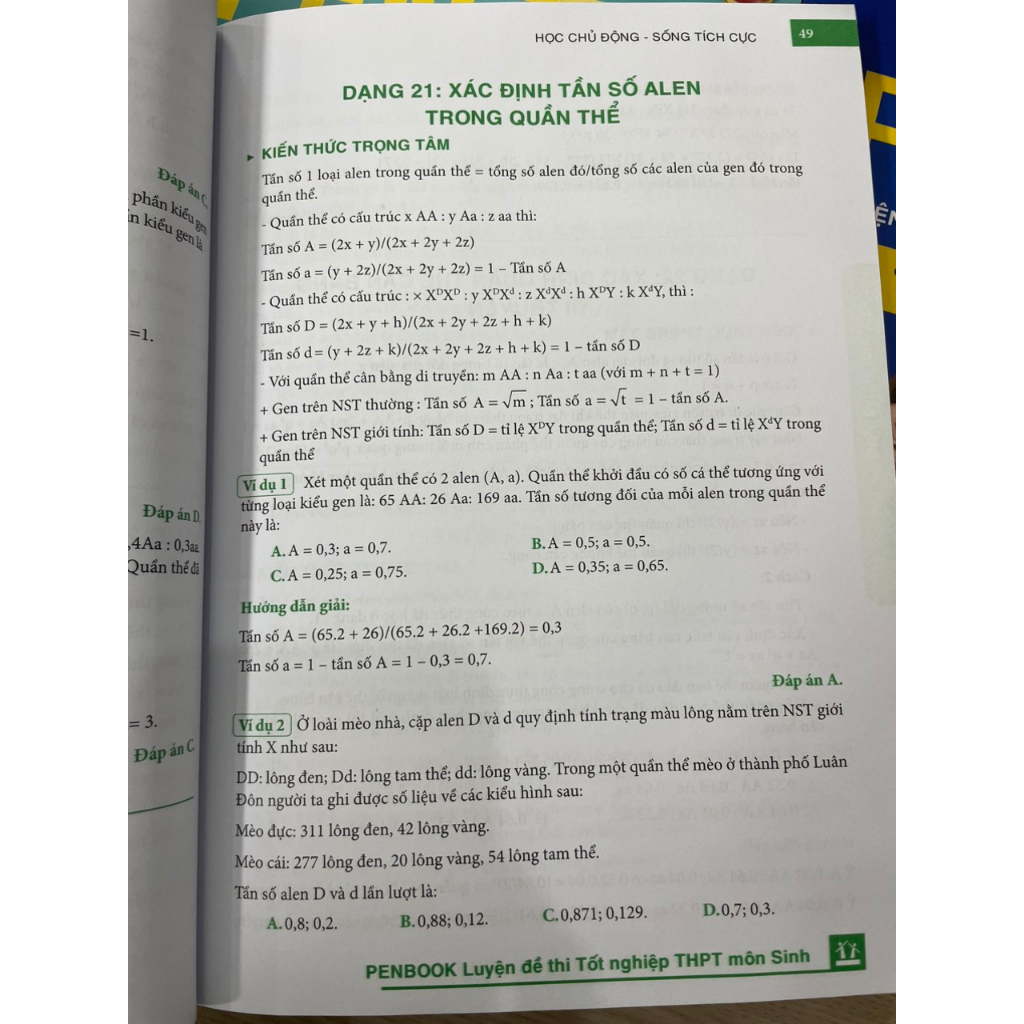 [LỚP 12] Combo 3 Khối B Sách PENBOOK Luyện đề thi tốt nghiệp THPT, luyện thi Đại Học mới nhất 2024 môn Toán, Hóa,Sinh