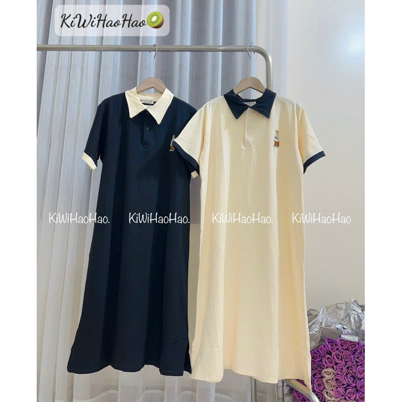 Váy bầu polo ,dáng xuông dài rộng