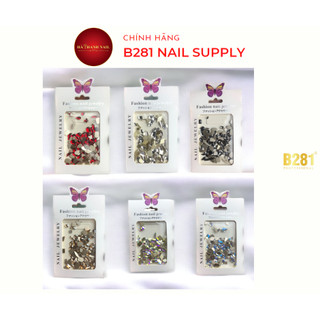 Đá chân bằng nail mix 100 viên siêu sáng
