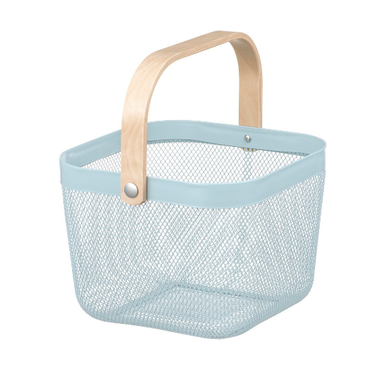 GIỎ LƯỚI  RISATORP IKEA - XANH 25x26x18 cm