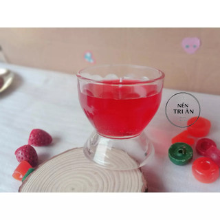 Hộp 6 ly thủy tinh có chân đế - ly đựng nến Trian Bee