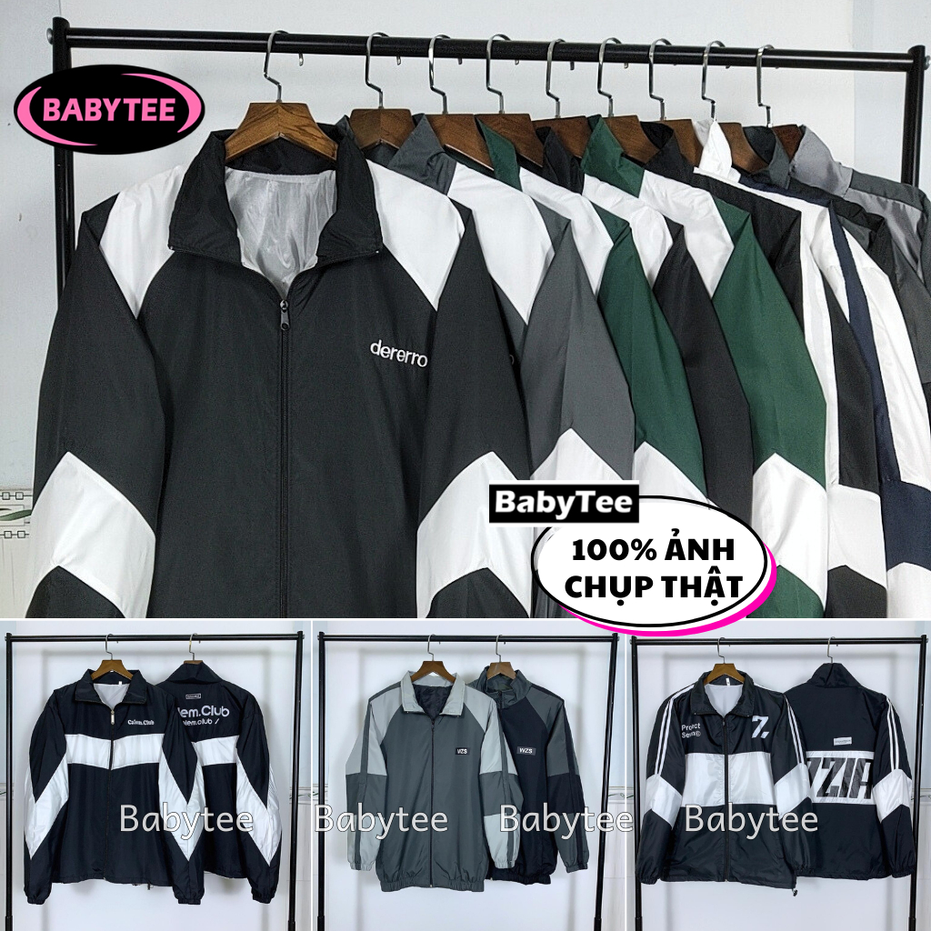 Áo khoác dù Nam Nữ Unisex Ulzzang Nhiều Mẫu Hot Áo Bomber dù 2 lớp lên from mặc siêu đẹp Baby Tee