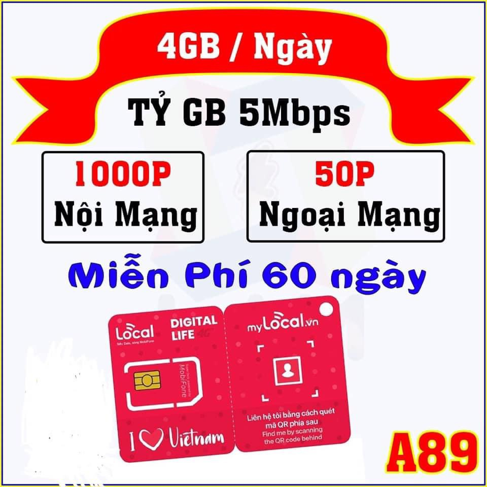 Sim MobiFone Sử Dụng Gói Cước 1 Năm Không Giới Hạn Data, Có Sẵn Gói Cước